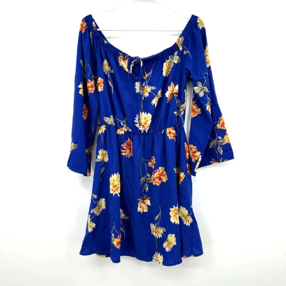 NWT Altar'd State size medium blue floral dress - Picture 2 of 10